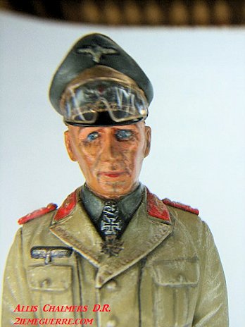 Soldat De Plomb ALYMER – Général Allemand Erwin Rommel, WW2, 1:32 (60 Mm), Occasion